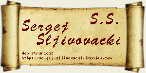Sergej Šljivovački vizit kartica